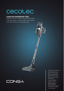 Manuál Cecotec Conga Rockstar 800 Powerhead Titán Vysavač