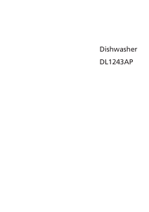 Manual BEKO DL 1243 AP Dishwasher