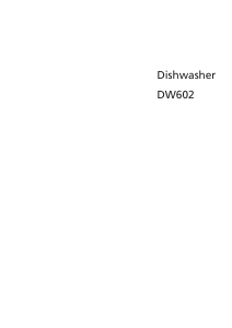Bruksanvisning BEKO DW 602 Diskmaskin