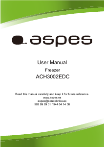 Handleiding Aspes ACH3002EDC Vriezer
