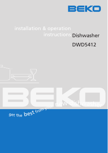 Manual BEKO DWD 5412 Dishwasher