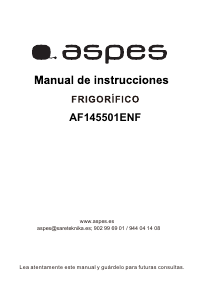 Manual Aspes AF145501ENF Fridge-Freezer