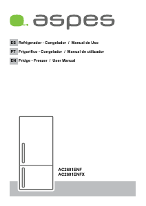 Manual Aspes AC2601ENFX Frigorífico combinado