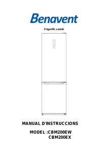 Manual de uso Benavent CBM200EW Frigorífico combinado
