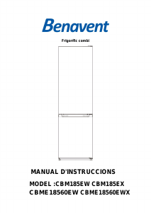 Manual de uso Benavent CBME18560EWX Frigorífico combinado