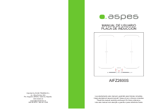 Handleiding Aspes AIFZ2600S Kookplaat