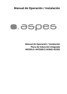 Handleiding Aspes AI2302 Kookplaat