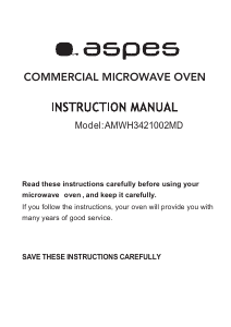 Manual Aspes AMWH3421002MD Micro-onda