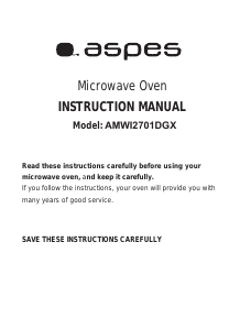 Manual Aspes AMWI2701DGX Micro-onda