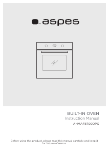 Bruksanvisning Aspes AHMAF8700DPX Ugn