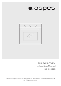 Manual Aspes AHM86500X Forno