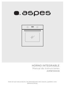 Manual Aspes AHM8700DCB Forno