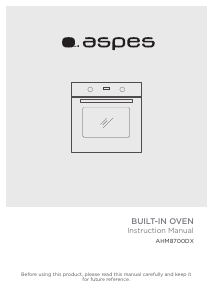 Manual Aspes AHM8700DX Forno