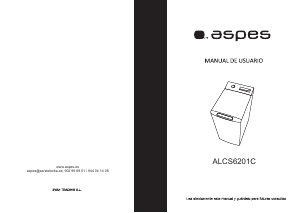 Manual Aspes ALCS6201C Máquina de lavar roupa