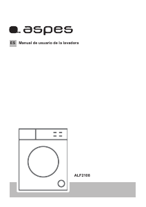 Manual de uso Aspes ALF2108 Lavadora
