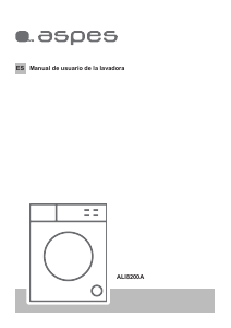 Manual de uso Aspes ALI8200A Lavadora