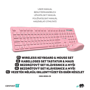 Használati útmutató Connect IT CKM-5030-CS Billentyűzet