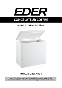 Mode d’emploi Eder TTT20CB25 Congélateur