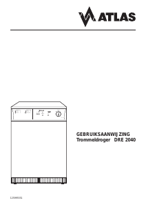 Handleiding Atlas DRE 2040 Wasdroger