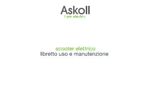 Manuale Askoll eS1 Scooter