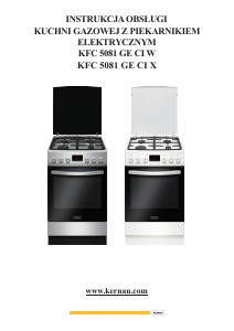 Bruksanvisning Kernau KFC 5081 GE CI W Spis