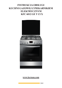 Instrukcja Kernau KFC 6012 GE T CI X Kuchnia