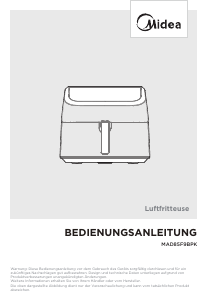 Bruksanvisning Midea MAD85F9BPK Fritös