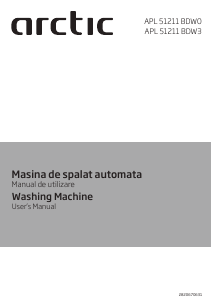 Manual Arctic APL51211BDW3 Mașină de spălat