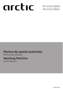 Manual Arctic APL61012BDW0 Washing Machine