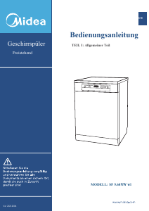 Bedienungsanleitung Midea SF 5.60 NW wi Geschirrspüler