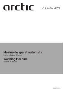 Manual Arctic APL61222BDW3 Mașină de spălat