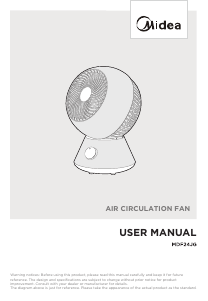 Mode d’emploi Midea MDF24JG Ventilateur