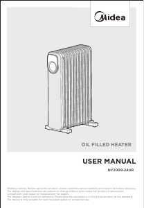 Manual Midea NY2009-24UR Heater