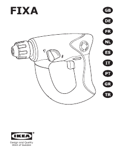 Manual de uso IKEA FIXA Martillo perforador