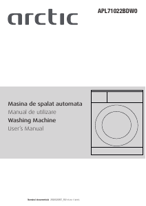 Manual Arctic APL71022BDW0 Washing Machine