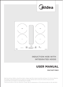 Mode d’emploi Midea MIH742FY18K0 Table de cuisson