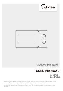 Manual Midea MM20CF2EBK Cuptor cu microunde