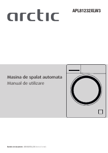 Manual Arctic APL81232XLW3 Mașină de spălat