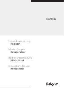Bedienungsanleitung Pelgrim PCS7194N Kühl-gefrierkombination