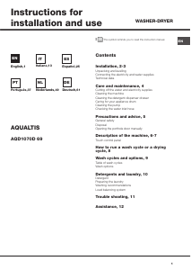 Manuale Hotpoint AQD1070D 69 Lavasciuga