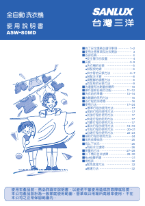 说明书 三洋SANLUX ASW-80MD 洗衣机