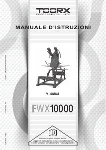 Manuale Toorx FWX-10000 V Squat Stazione multifunzione