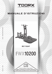 Manuale Toorx FWX-10200 Belt Squat Stazione multifunzione
