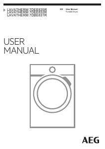 Handleiding AEG T7DEE832R Wasdroger