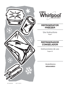 Manual de uso Whirlpool WRS49AKT Frigorífico combinado