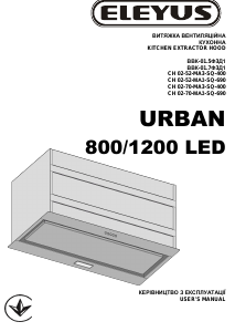 Bruksanvisning Eleyus URBAN 1200 LED 52 WH Köksfläkt
