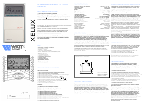 Manual de uso Watts Xelux Termostato