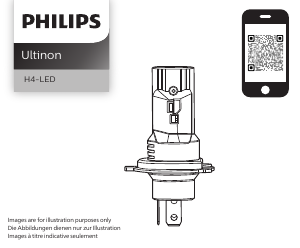 Manuál Philips LUM11342U60B2X2 Ultinon Přední světlomet