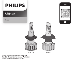 Vadovas Philips LUM11972U60BX2 Ultinon Automobilio priekinis žibintas