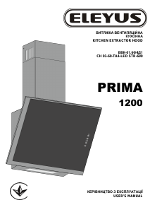 Bruksanvisning Eleyus PRIMA 1200 LED 60 IS+BL Köksfläkt